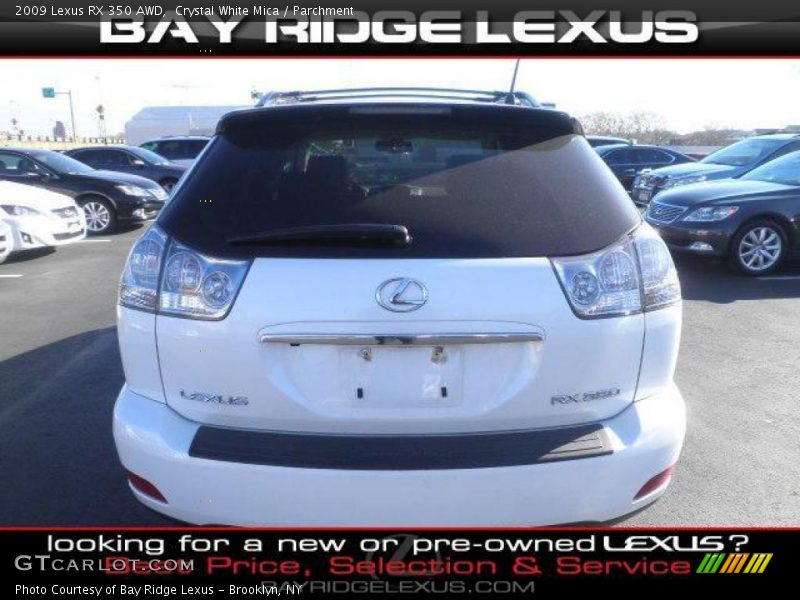 Crystal White Mica / Parchment 2009 Lexus RX 350 AWD
