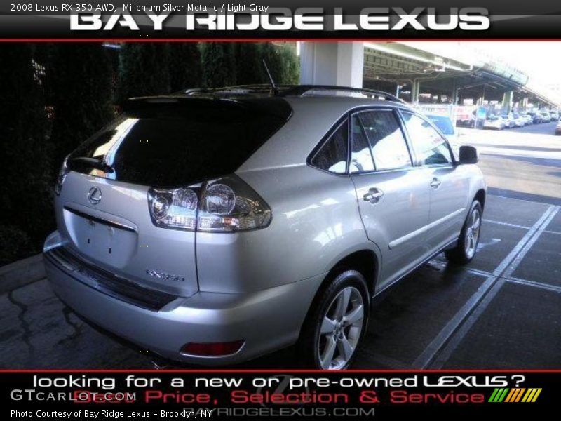 Millenium Silver Metallic / Light Gray 2008 Lexus RX 350 AWD