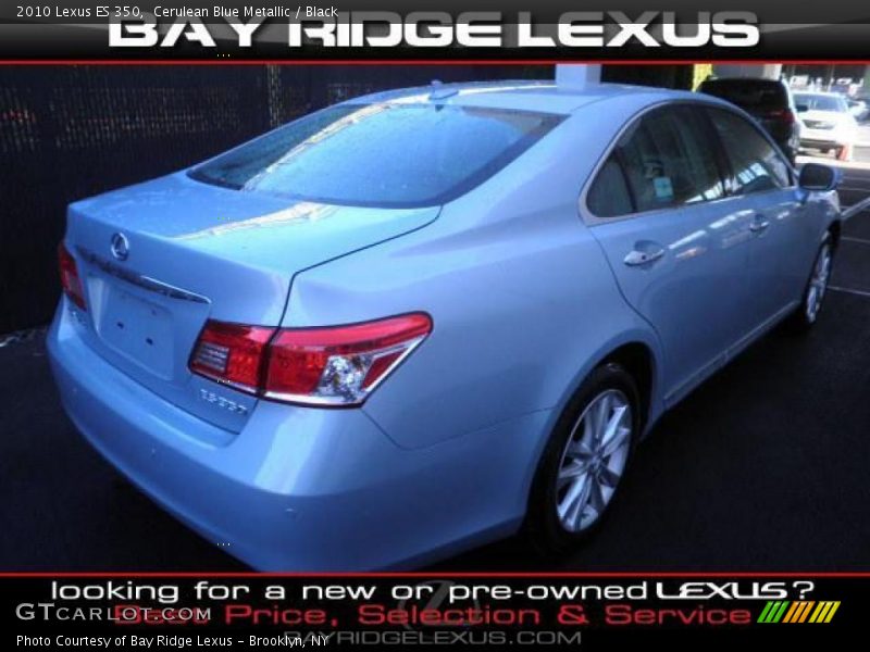 Cerulean Blue Metallic / Black 2010 Lexus ES 350