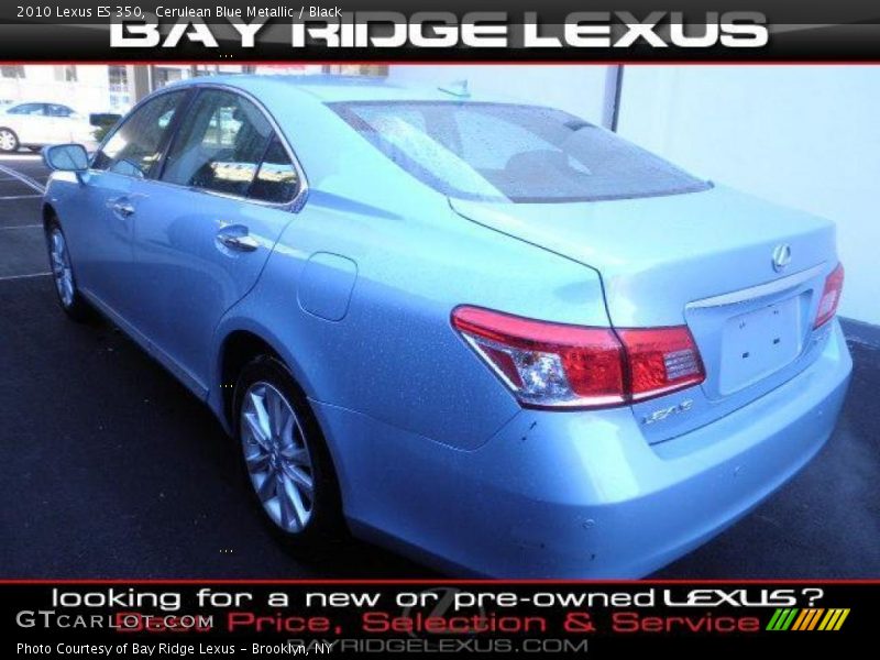 Cerulean Blue Metallic / Black 2010 Lexus ES 350
