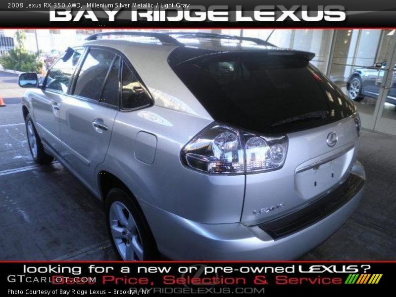 Millenium Silver Metallic / Light Gray 2008 Lexus RX 350 AWD