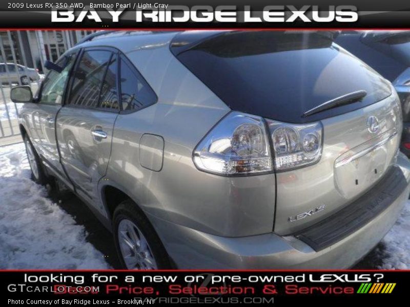 Bamboo Pearl / Light Gray 2009 Lexus RX 350 AWD