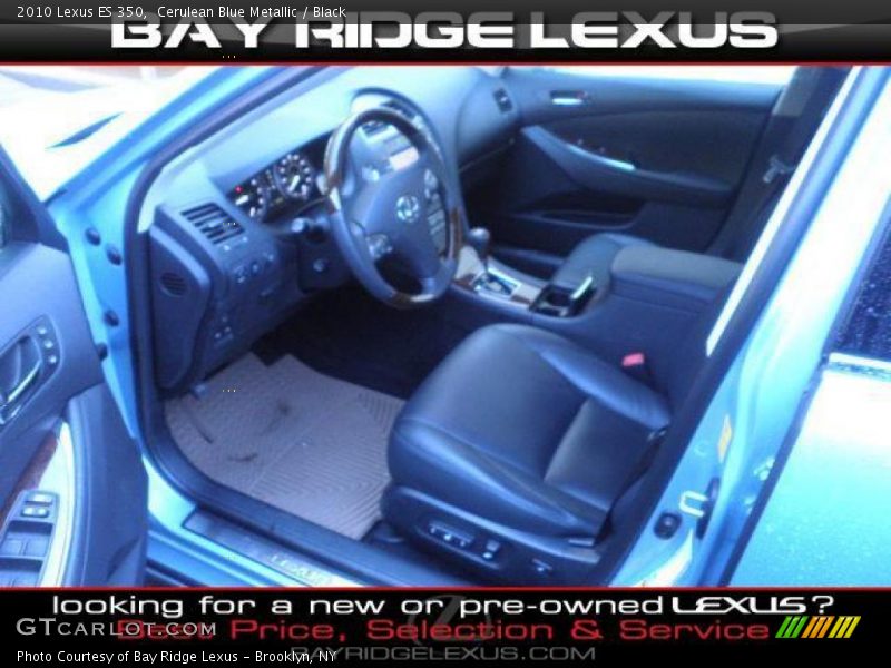 Cerulean Blue Metallic / Black 2010 Lexus ES 350