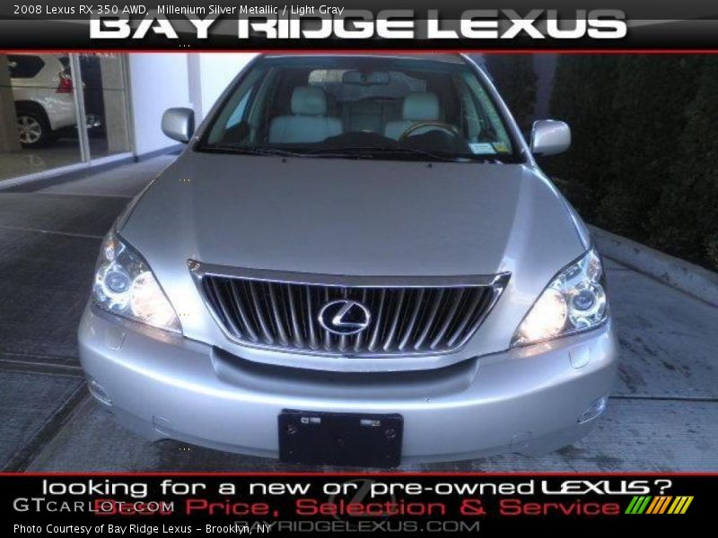 Millenium Silver Metallic / Light Gray 2008 Lexus RX 350 AWD