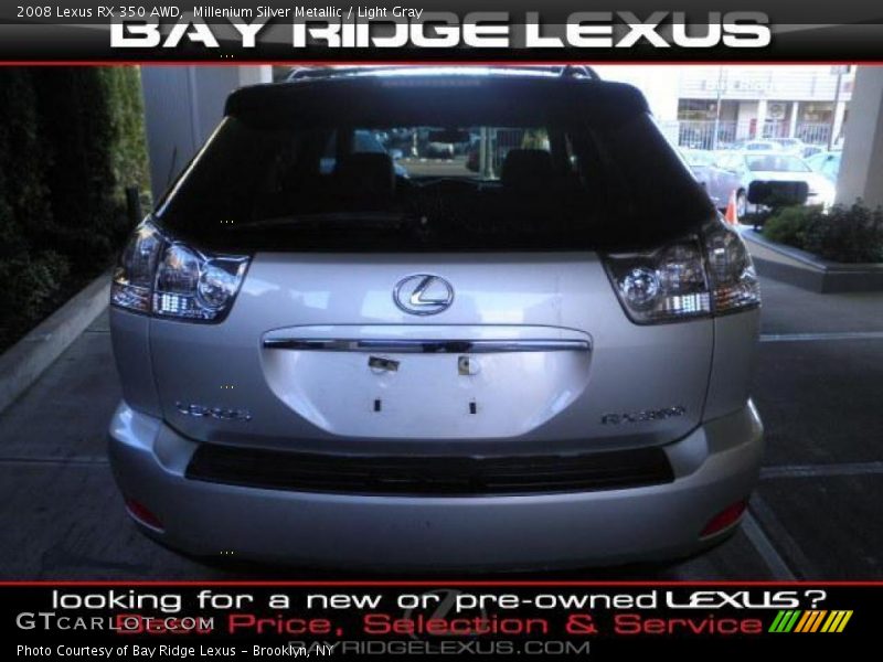 Millenium Silver Metallic / Light Gray 2008 Lexus RX 350 AWD