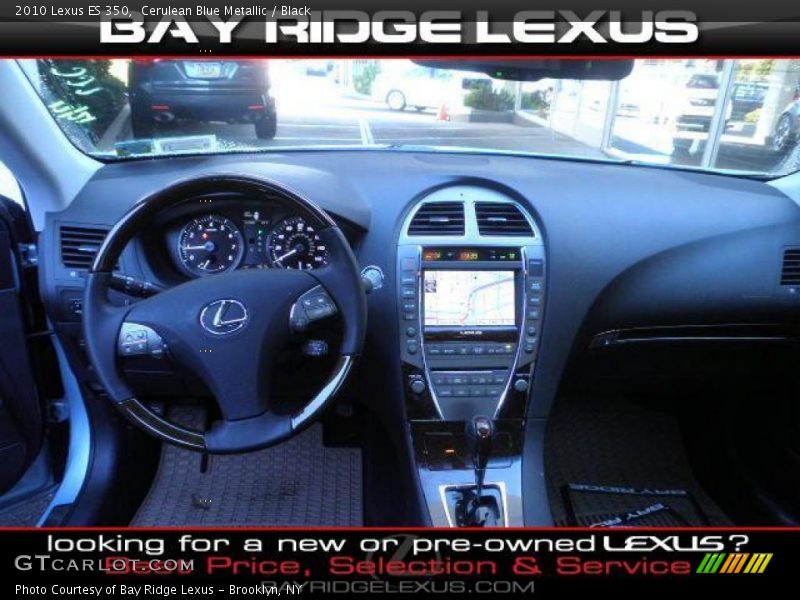Cerulean Blue Metallic / Black 2010 Lexus ES 350