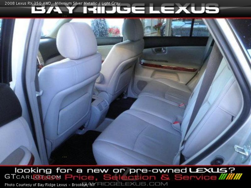 Millenium Silver Metallic / Light Gray 2008 Lexus RX 350 AWD