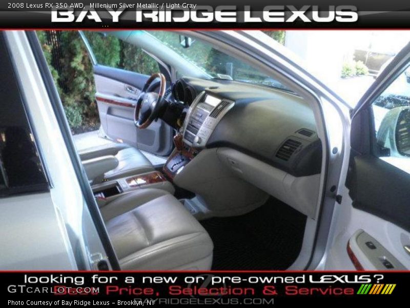 Millenium Silver Metallic / Light Gray 2008 Lexus RX 350 AWD