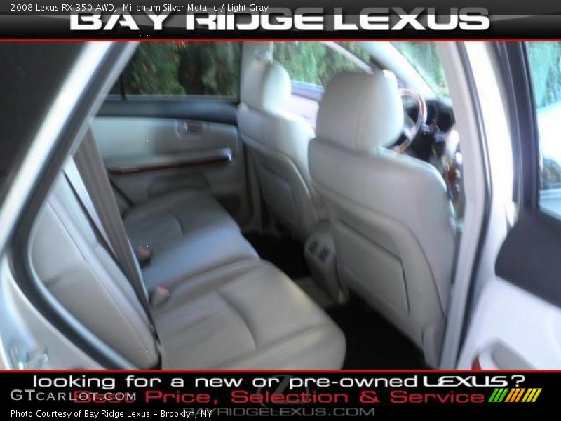 Millenium Silver Metallic / Light Gray 2008 Lexus RX 350 AWD