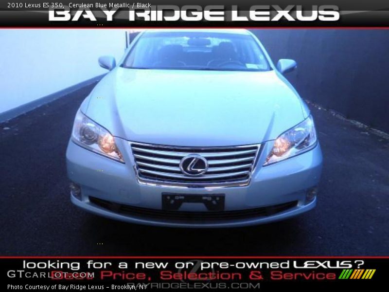 Cerulean Blue Metallic / Black 2010 Lexus ES 350