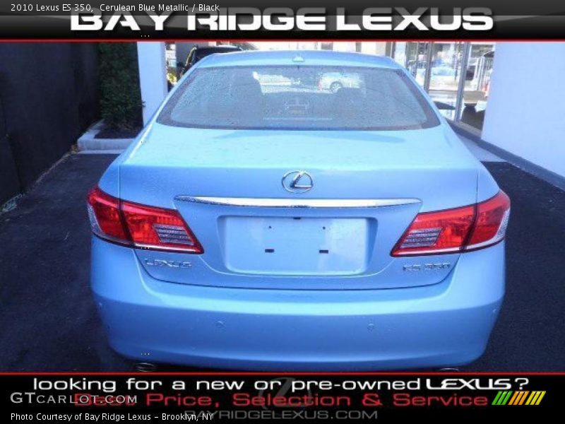 Cerulean Blue Metallic / Black 2010 Lexus ES 350