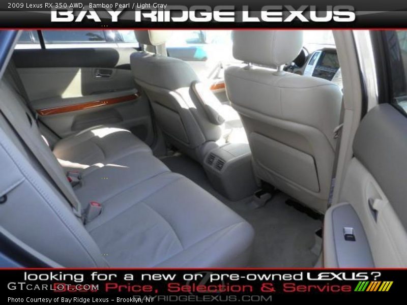 Bamboo Pearl / Light Gray 2009 Lexus RX 350 AWD