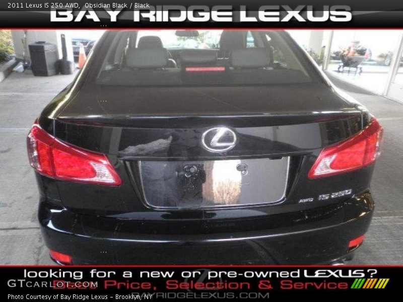 Obsidian Black / Black 2011 Lexus IS 250 AWD