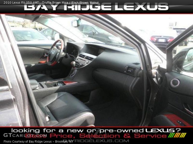 Truffle Brown Mica / Black/Brown Walnut 2010 Lexus RX 350 AWD