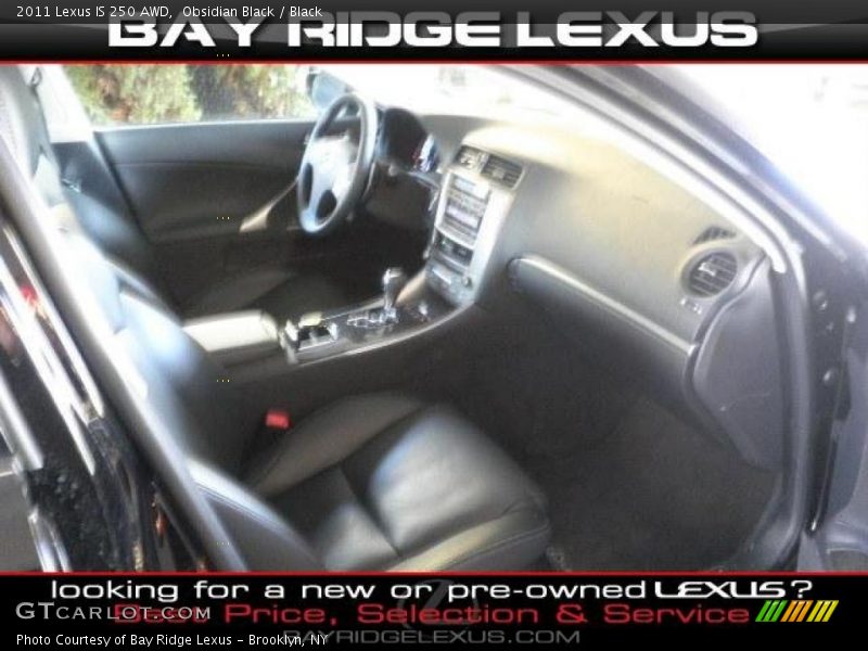 Obsidian Black / Black 2011 Lexus IS 250 AWD