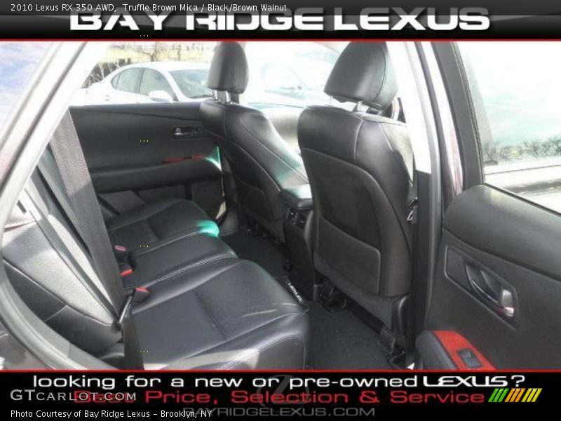 Truffle Brown Mica / Black/Brown Walnut 2010 Lexus RX 350 AWD