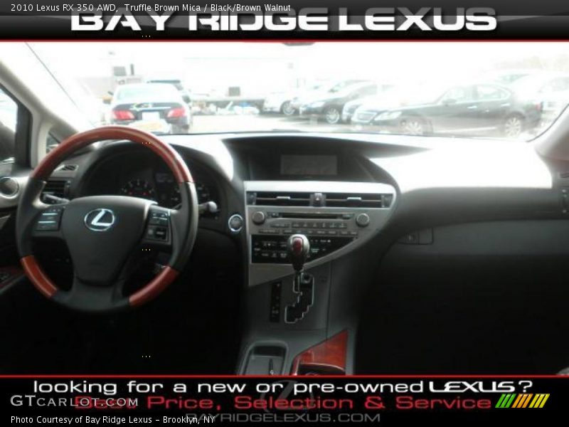 Truffle Brown Mica / Black/Brown Walnut 2010 Lexus RX 350 AWD