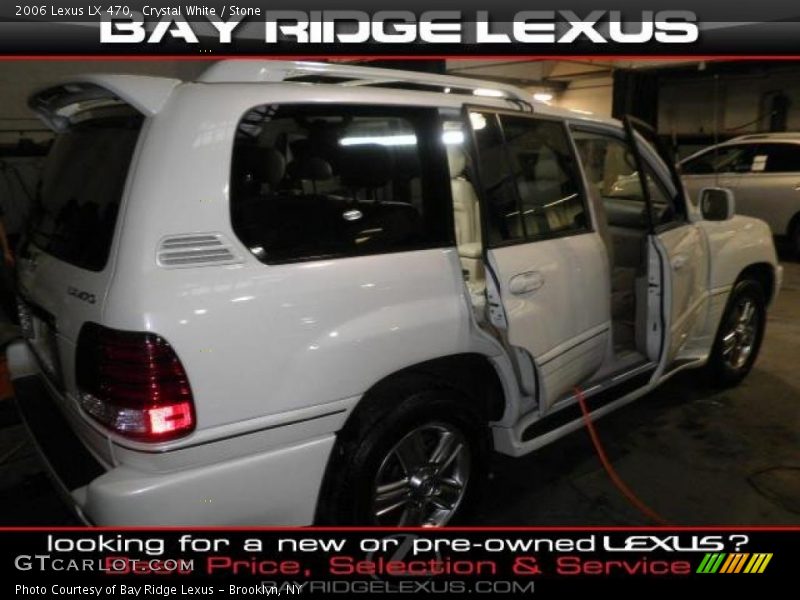 Crystal White / Stone 2006 Lexus LX 470