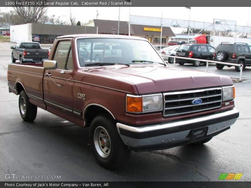  1990 F150 XLT Lariat Regular Cab Cabernet Red