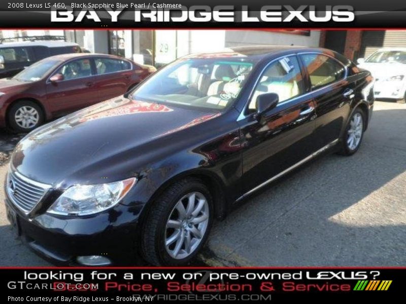 Black Sapphire Blue Pearl / Cashmere 2008 Lexus LS 460