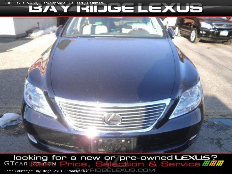 Black Sapphire Blue Pearl / Cashmere 2008 Lexus LS 460