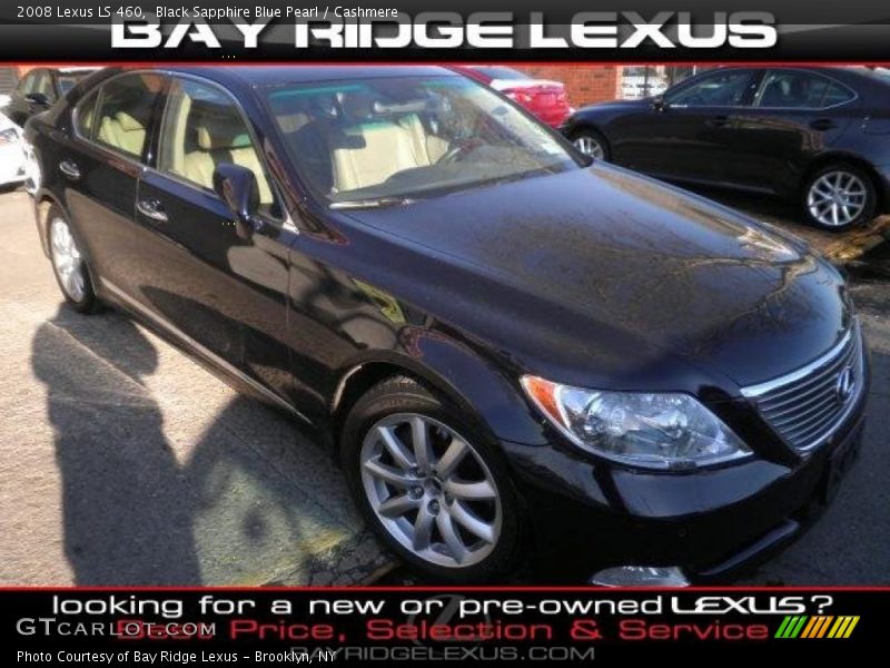 Black Sapphire Blue Pearl / Cashmere 2008 Lexus LS 460