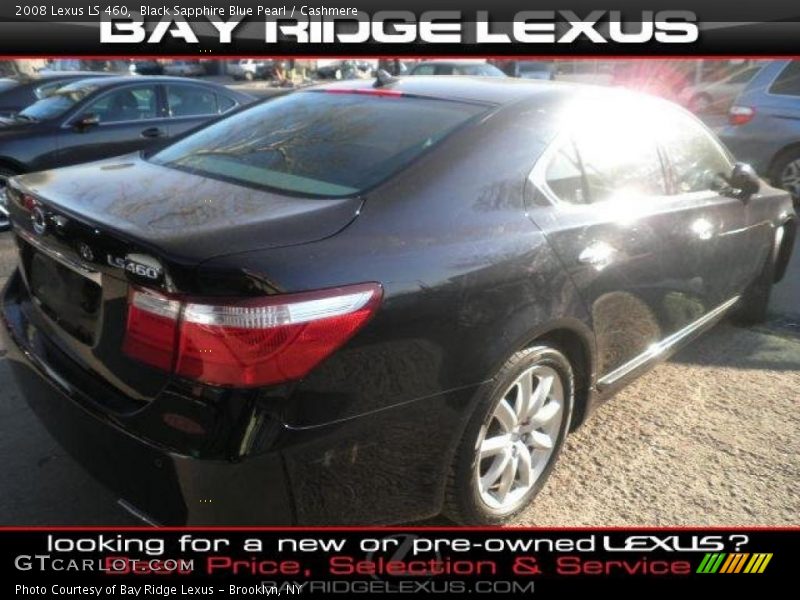 Black Sapphire Blue Pearl / Cashmere 2008 Lexus LS 460