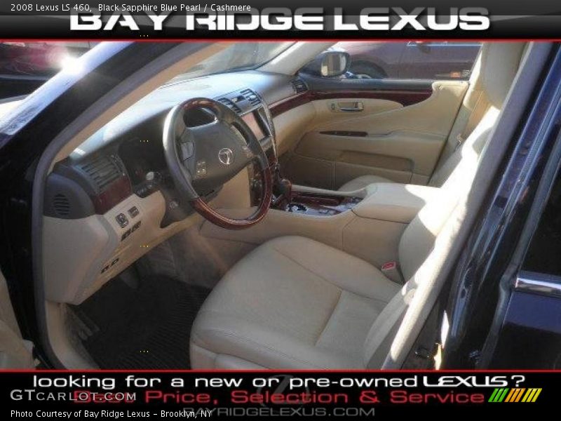 Black Sapphire Blue Pearl / Cashmere 2008 Lexus LS 460
