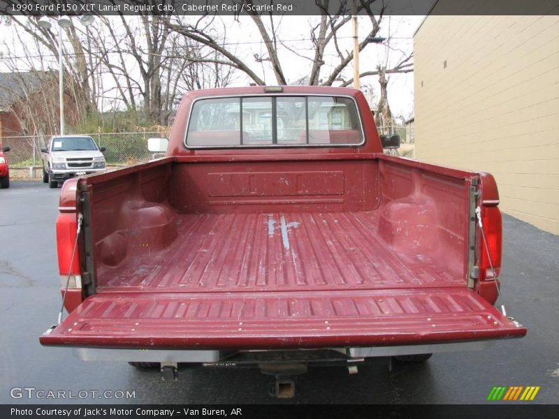 Cabernet Red / Scarlet Red 1990 Ford F150 XLT Lariat Regular Cab