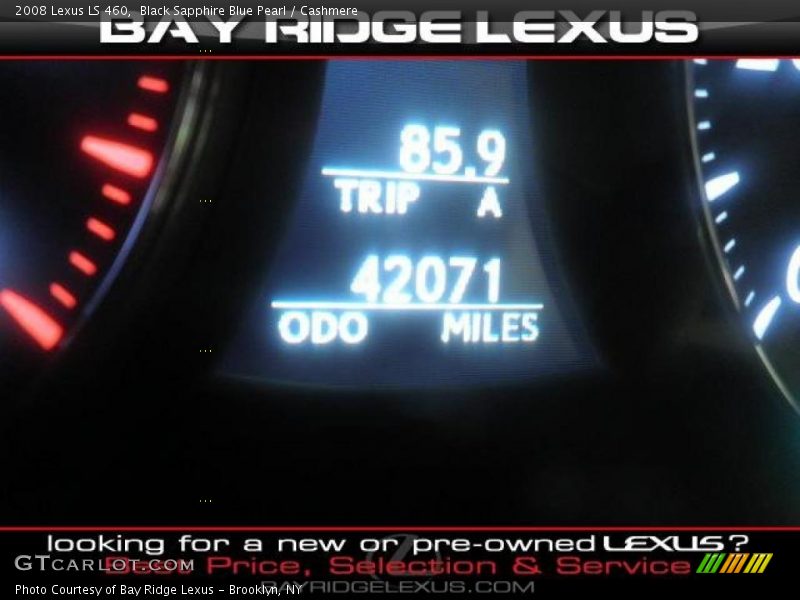 Black Sapphire Blue Pearl / Cashmere 2008 Lexus LS 460