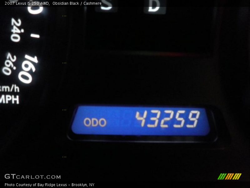 Obsidian Black / Cashmere 2007 Lexus IS 250 AWD