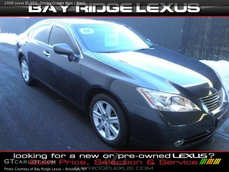 Smoky Granite Mica / Black 2008 Lexus ES 350