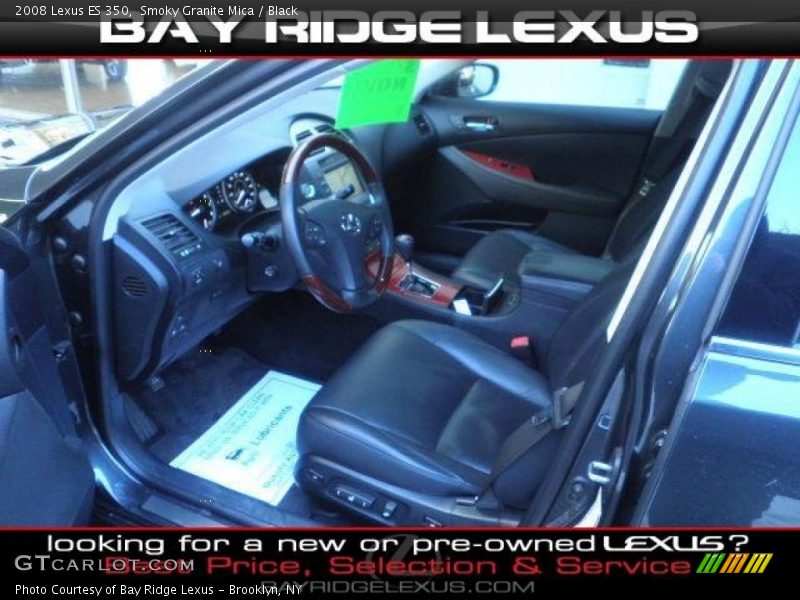 Smoky Granite Mica / Black 2008 Lexus ES 350