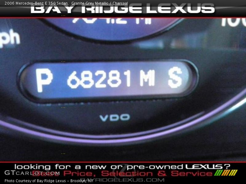 Granite Grey Metallic / Charcoal 2006 Mercedes-Benz E 350 Sedan