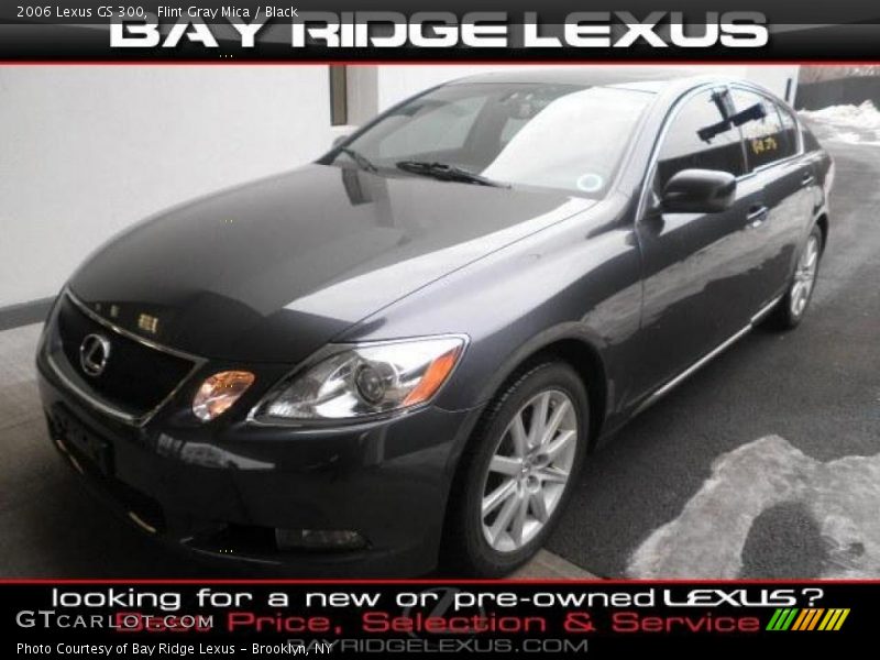 Flint Gray Mica / Black 2006 Lexus GS 300