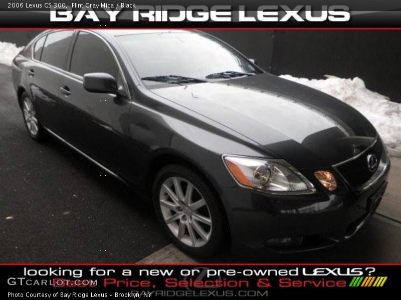 Flint Gray Mica / Black 2006 Lexus GS 300