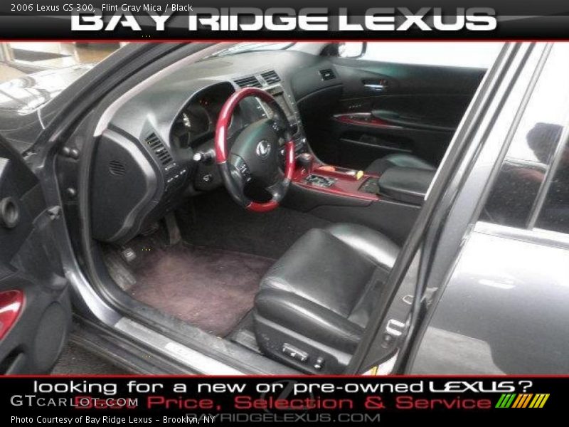 Flint Gray Mica / Black 2006 Lexus GS 300