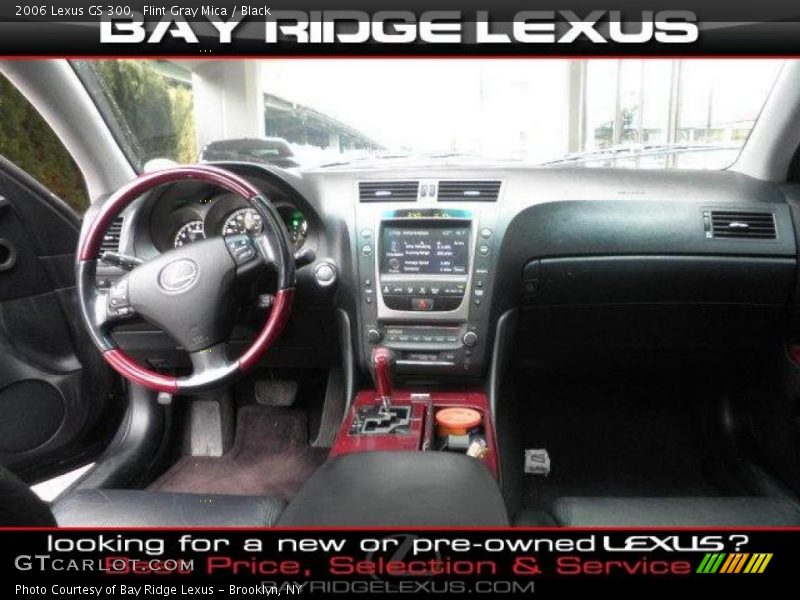 Flint Gray Mica / Black 2006 Lexus GS 300