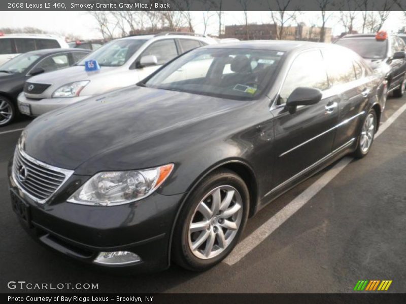 Smokey Granite Gray Mica / Black 2008 Lexus LS 460