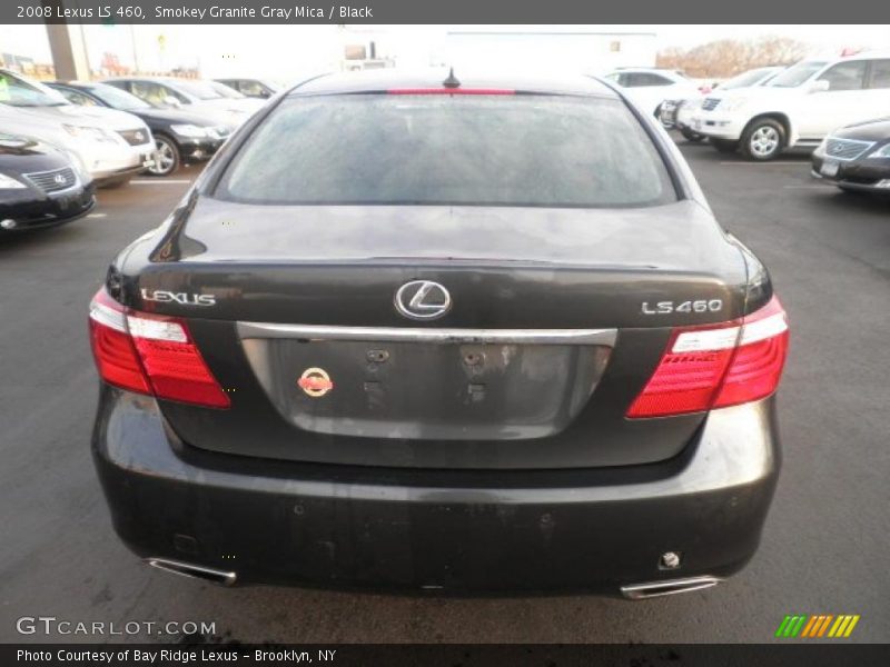 Smokey Granite Gray Mica / Black 2008 Lexus LS 460