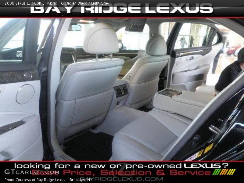 Obsidian Black / Light Gray 2008 Lexus LS 600h L Hybrid