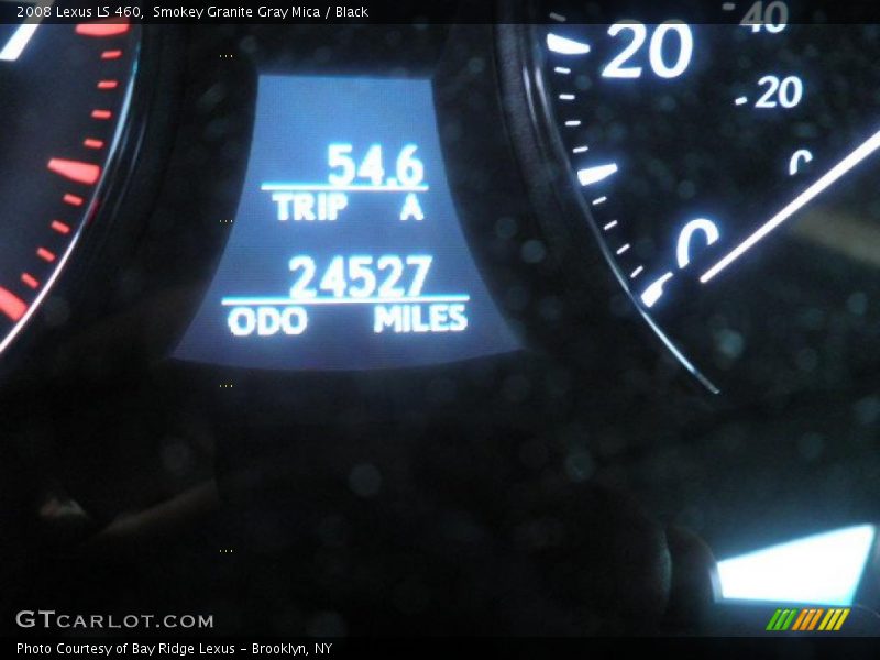 Smokey Granite Gray Mica / Black 2008 Lexus LS 460
