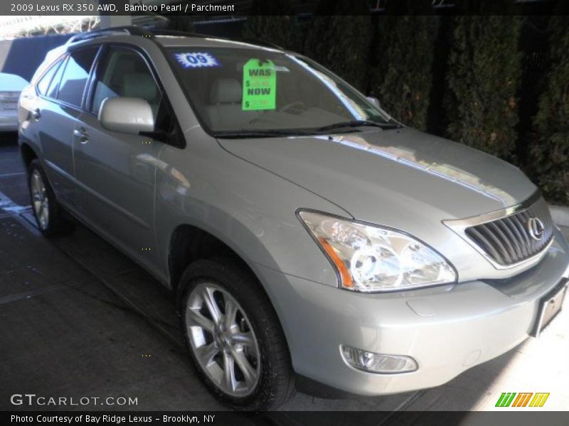 Bamboo Pearl / Parchment 2009 Lexus RX 350 AWD