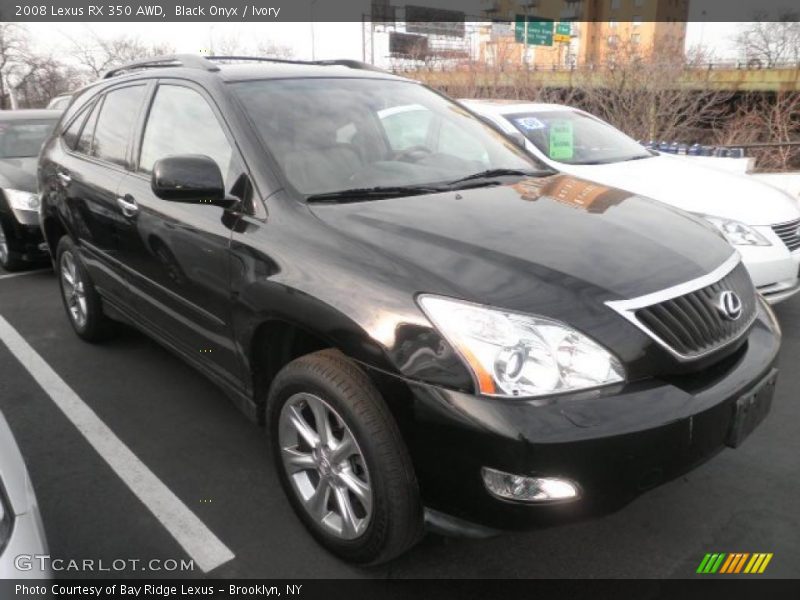 Black Onyx / Ivory 2008 Lexus RX 350 AWD
