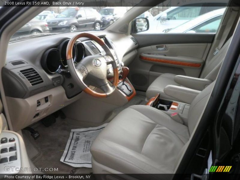 Black Onyx / Ivory 2008 Lexus RX 350 AWD