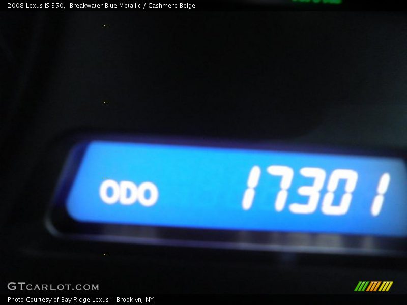 Breakwater Blue Metallic / Cashmere Beige 2008 Lexus IS 350