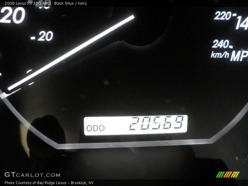 Black Onyx / Ivory 2008 Lexus RX 350 AWD