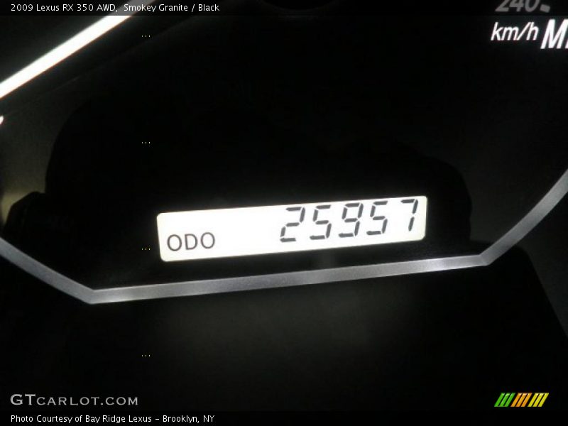 Smokey Granite / Black 2009 Lexus RX 350 AWD