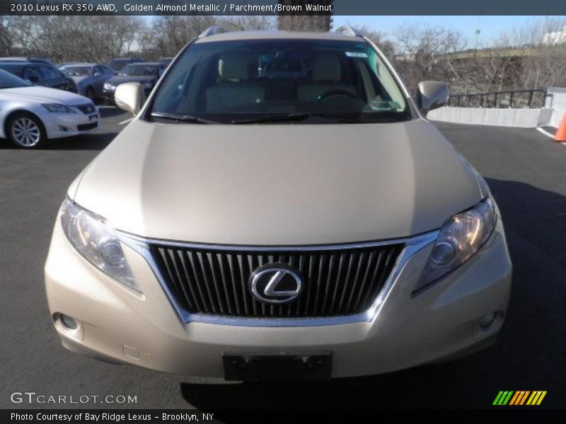 Golden Almond Metallic / Parchment/Brown Walnut 2010 Lexus RX 350 AWD