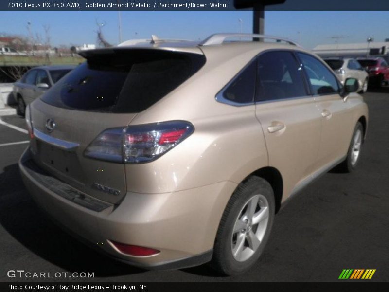 Golden Almond Metallic / Parchment/Brown Walnut 2010 Lexus RX 350 AWD